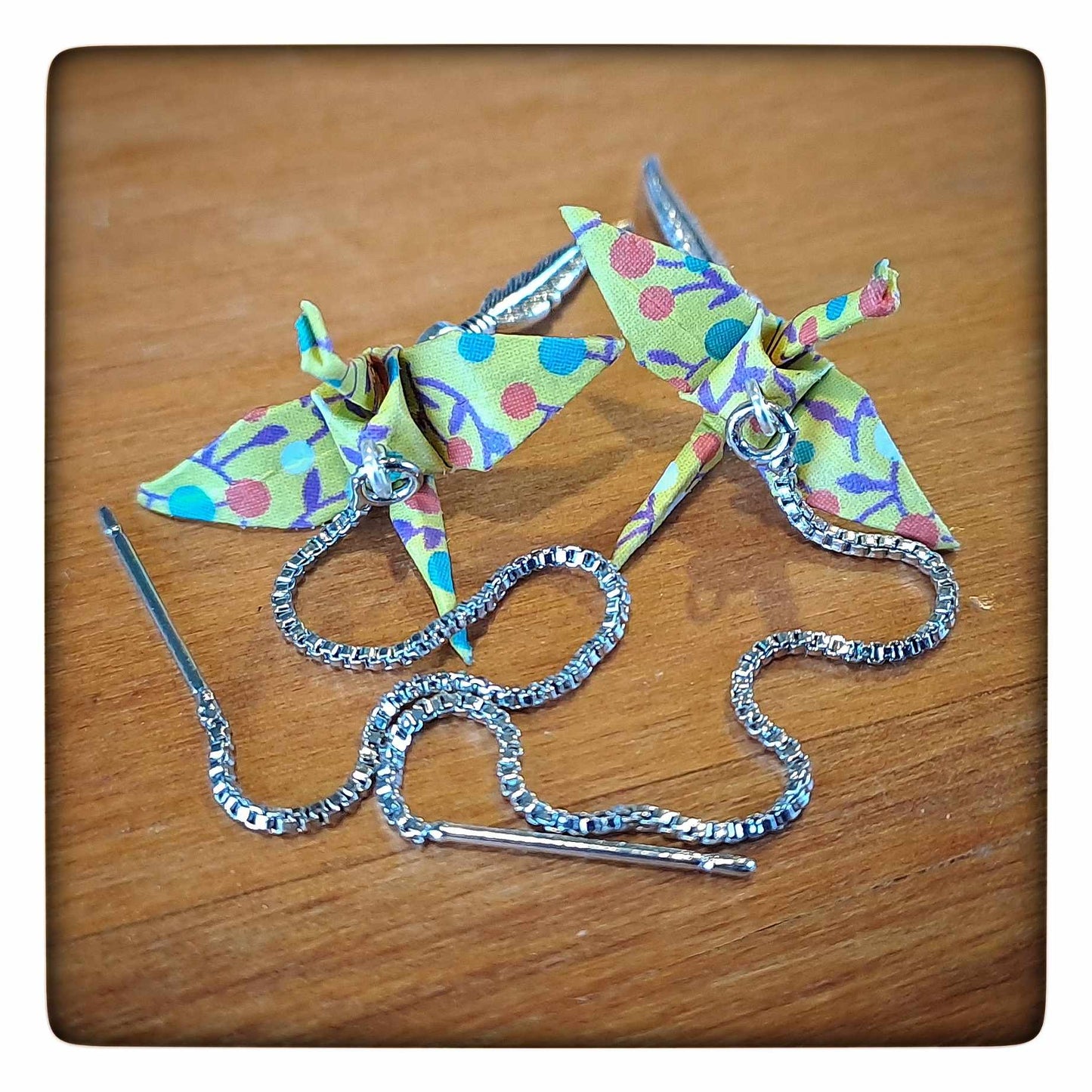 ORIGAMI CRANE Earrings - Threads