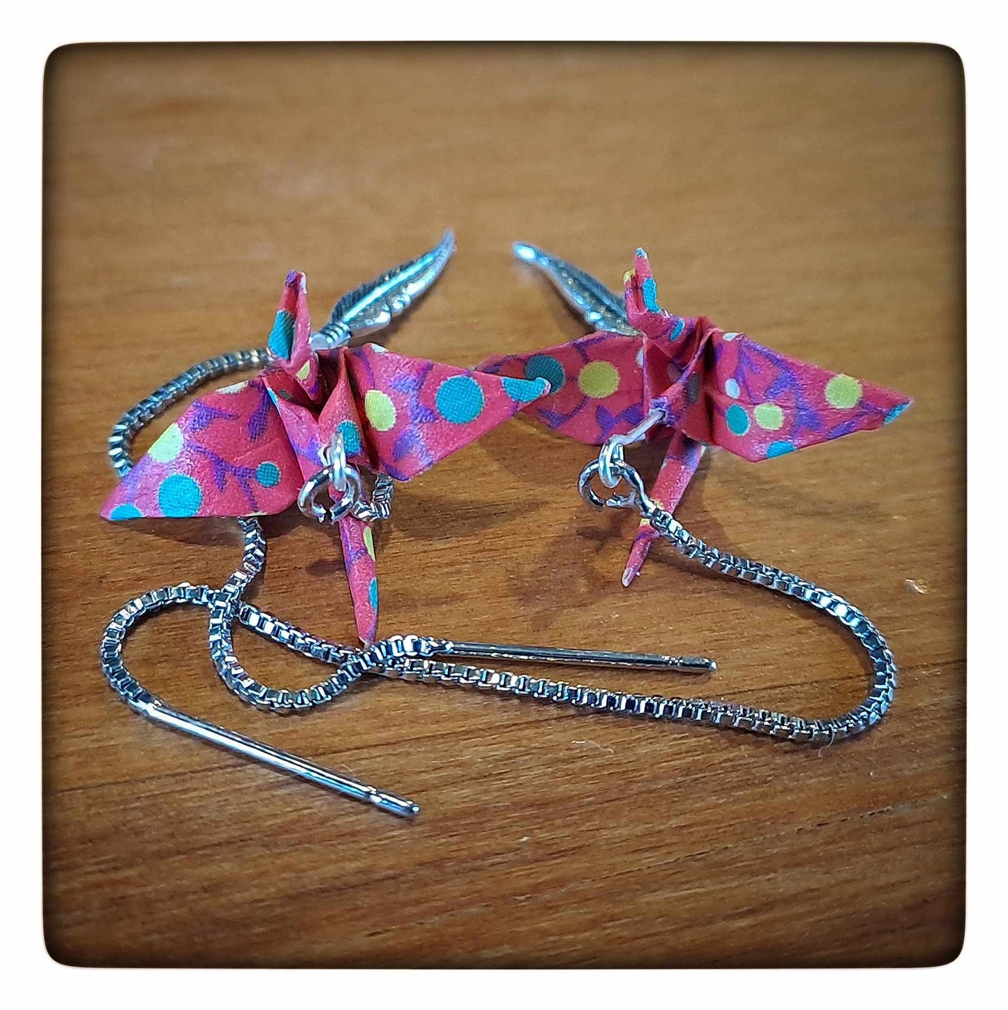 ORIGAMI CRANE Earrings - Threads