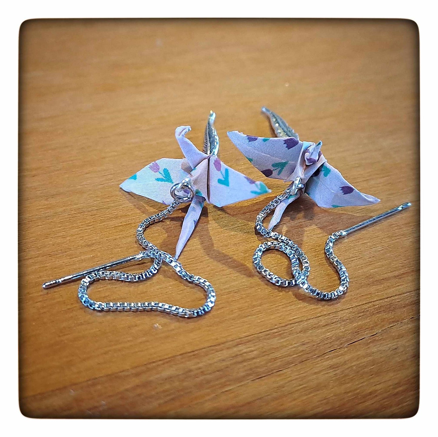 ORIGAMI CRANE Earrings - Threads